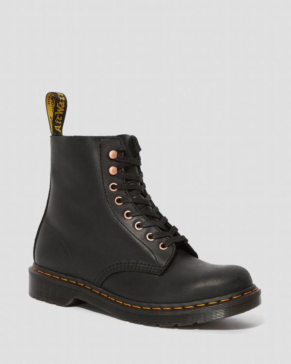 Dr Martens Dámské Kotníkové Boty 1460 Pascal Soap Stone Černé Šedé, CZ-705432